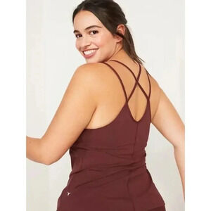 Old Navy Active PowerSoft Strappy Shelf Bra Athletic Tank Top XS